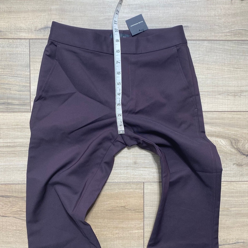 Club Monaco Women Cropped Kick Flare Size 00 Plum - Picture 4 of 13